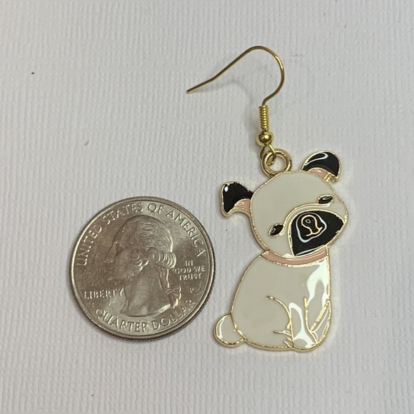Pug Earring, Dog Earring, Gift Idea, Fur Baby Earring, Novelty Earring, Pet - Picture 4 of 5